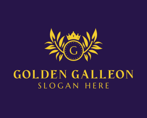 Golden Luxury Crown  logo design