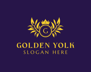 Golden Luxury Crown  logo design