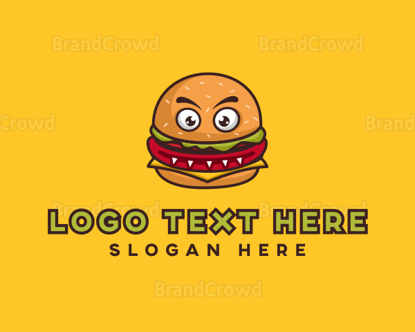 Monster Burger Restaurant Logo