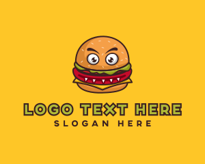 Scary - Monster Burger Restaurant logo design