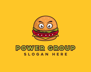 Fast Food - Monster Burger Restaurant logo design