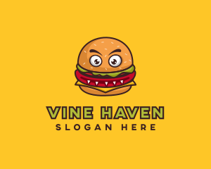 Monster Burger Restaurant logo design