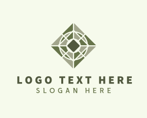 Floorboard - Green Floor Tile logo design