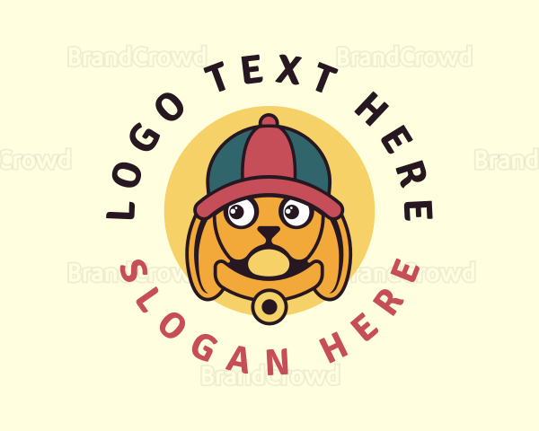 Dog Baseball Cap Logo