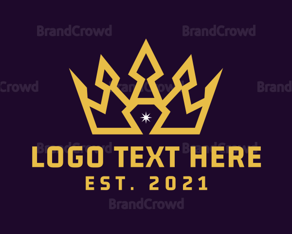 Gold Diamond Crown Logo