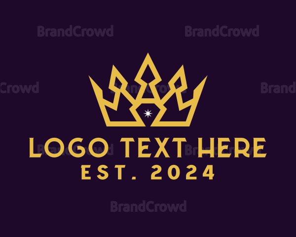 Gold Diamond Crown Logo