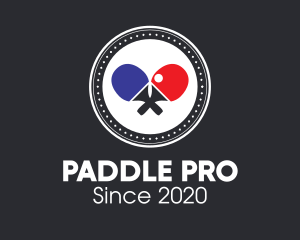 Paddle - Table Tennis Ping Pong logo design