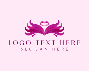 Spiritual - Angel Wing Halo logo design