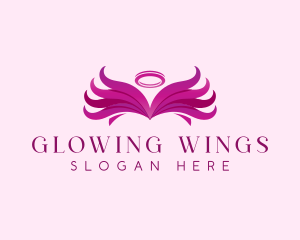 Angel Wing Halo  logo design