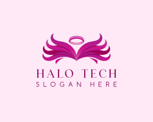 Halo - Angel Wing Halo logo design