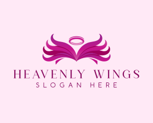 Angel - Angel Wing Halo logo design