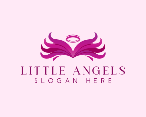 Angel Wing Halo  logo design