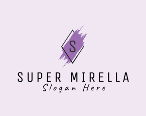 Makeup Diamond Watercolor Logo