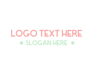 Pediatrcian - Cute Pastel Wordmark logo design