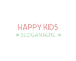 Cute Pastel Wordmark logo design