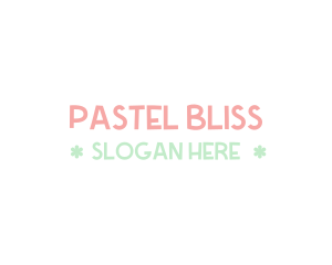 Pastel - Cute Pastel Wordmark logo design