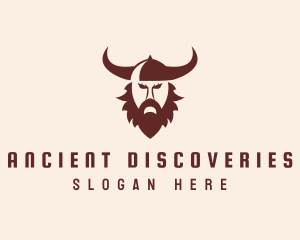 Angry Viking Head logo design