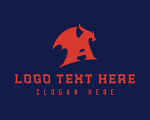 Company - Red Dragon Letter A logo design