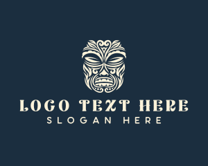 Heritage - Mask Tiki Tribal logo design