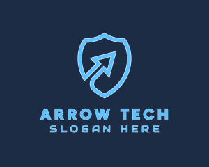 Security Shield Arrow logo design