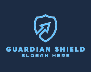 Security Shield Arrow logo design