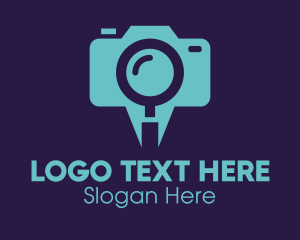 Photograph - Magnifying Glass Camera logo design