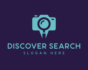 Magnifying Glass Camera  logo design