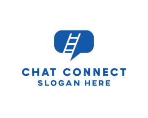 Communication Chat Ladder  logo design