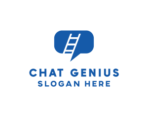 Communication Chat Ladder  logo design