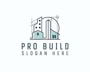 Building Contractor Architect logo design