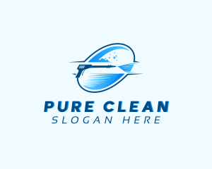 Cleaning Pressure Washer logo design