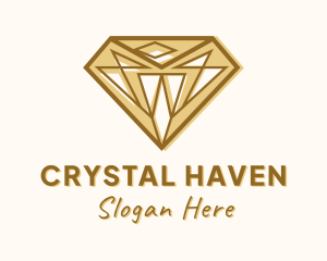 Golden Diamond Gem logo design