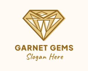 Golden Diamond Gem logo design