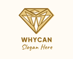 Golden - Golden Diamond Gem logo design