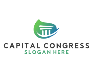 Congress - Business Building Pillar logo design