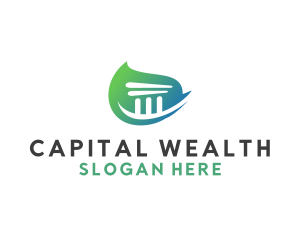 Capital - Business Building Pillar logo design