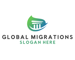 Immigration - Business Building Pillar logo design