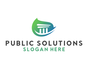 Government - Business Building Pillar logo design