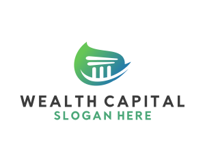 Capital - Business Building Pillar logo design