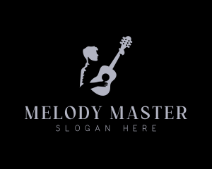 Musician - Performer Guitar Musician logo design