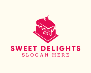 Red Cherry Cake logo design