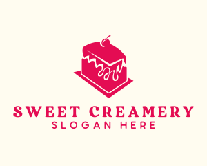 Cherry Icing Cake logo design