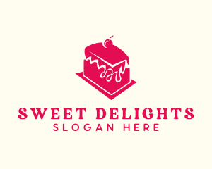 Cherry Icing Cake logo design