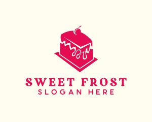 Cherry Icing Cake logo design