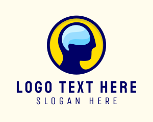 Learning Center - Human Mind Thinking logo design