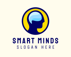 Human Mind Thinking logo design