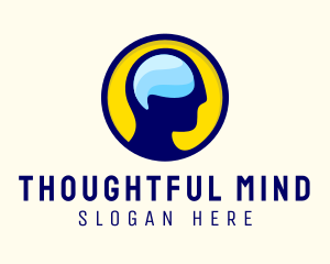 Thinking - Human Mind Thinking logo design