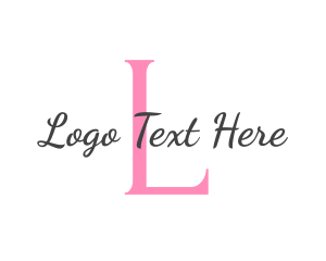 Beautiful - Feminine Cosmetics Beauty logo design