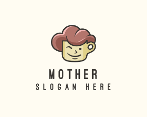 Mother Coffee Cup logo design