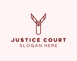 Court - Arrow Legal Court logo design